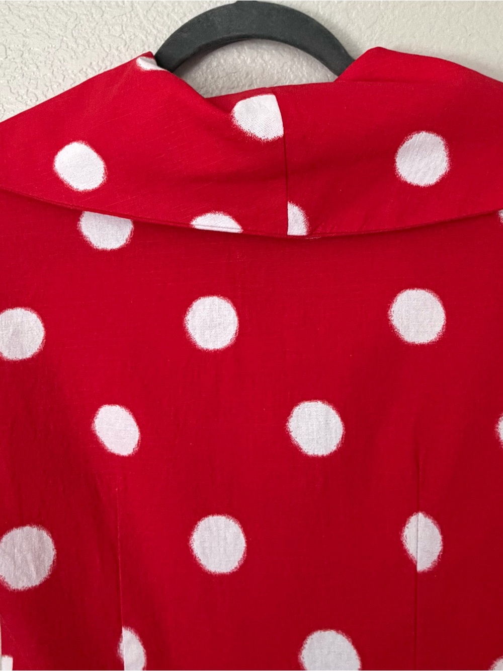 Collectif Red and White Polka Dot Vintage-Style Dress - Picture 10 of 11